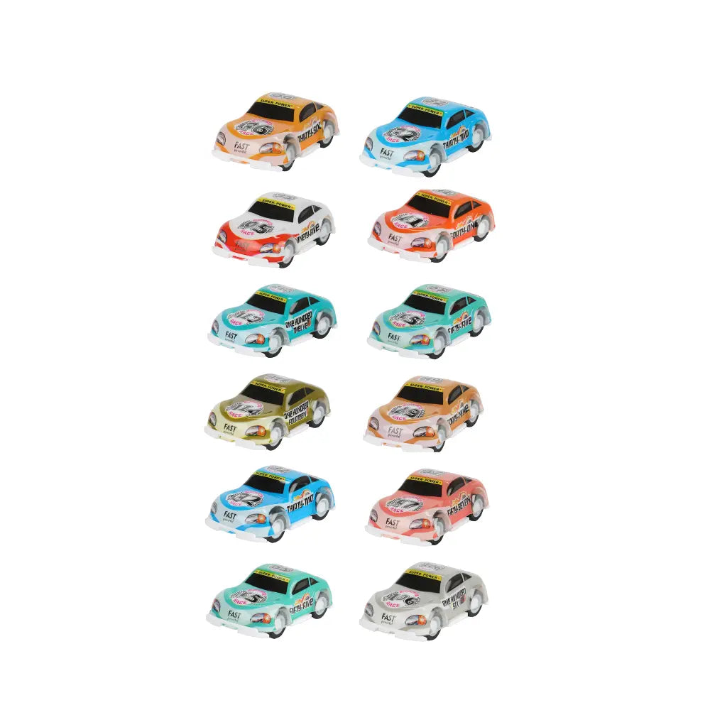 Turbo Racer - Miniautot 12 kpl