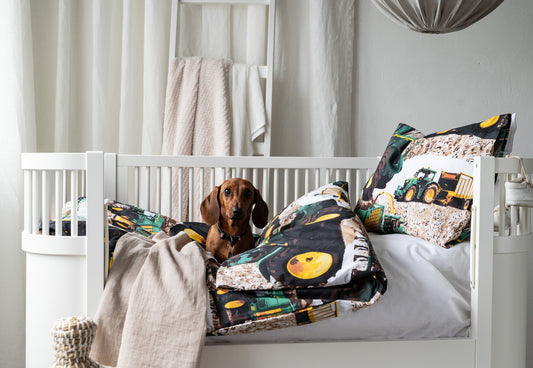 Vauvan pussilakanasetti - Leikkuupuimuri