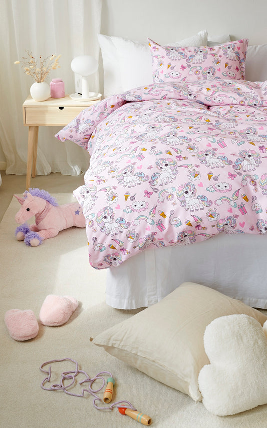 Pussilakanasetti - Yksisarvinen