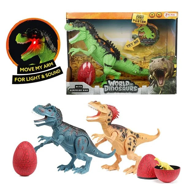 Dinosaurus äänillä ja valoilla