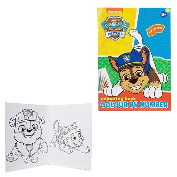 Paw Patrol - Numeromaalausvärityskirja