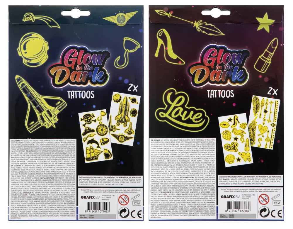 Pimeässä hohtavat tatuoinnit