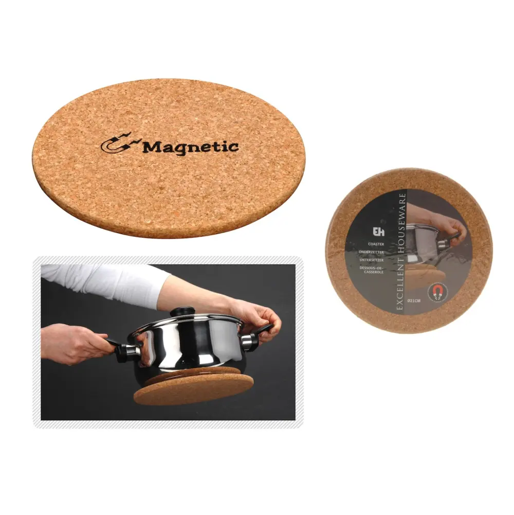 Korkkialusta magneetilla