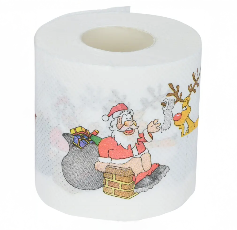 Vessapaperi - Joulupukki Savupiipussa