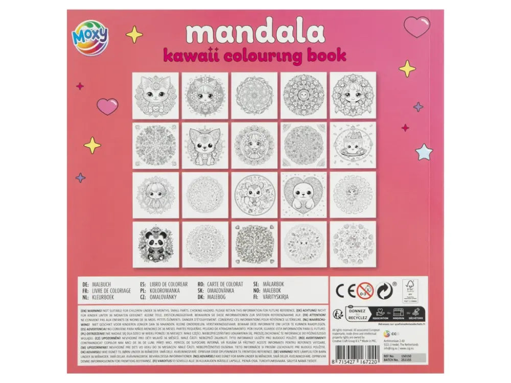 Värityskirja - Kawaii (mandala)