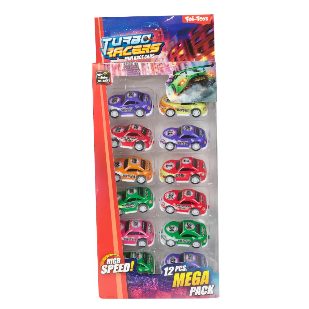 Turbo Racer - Miniautot 12 kpl
