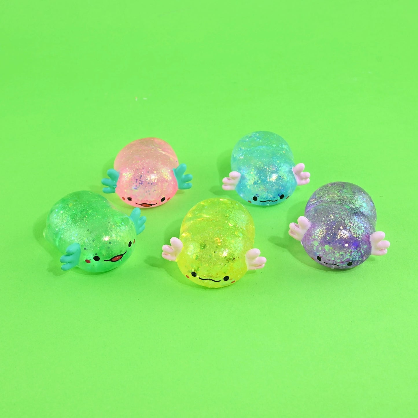 Puristettava hahmo - Aksolotli