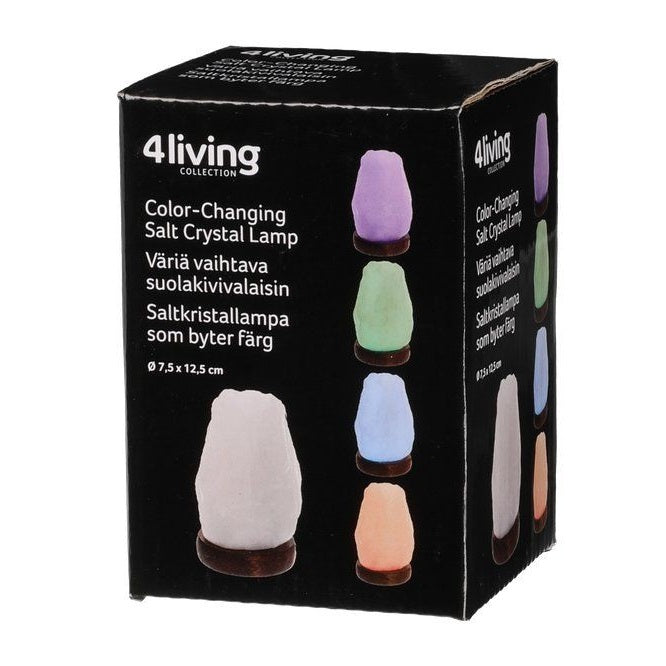 Väriä Vaihtava Suolakristallilamppu