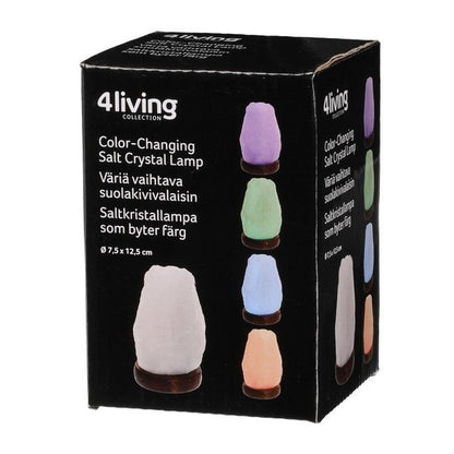 Väriä Vaihtava Suolakristallilamppu