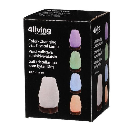 Väriä Vaihtava Suolakristallilamppu