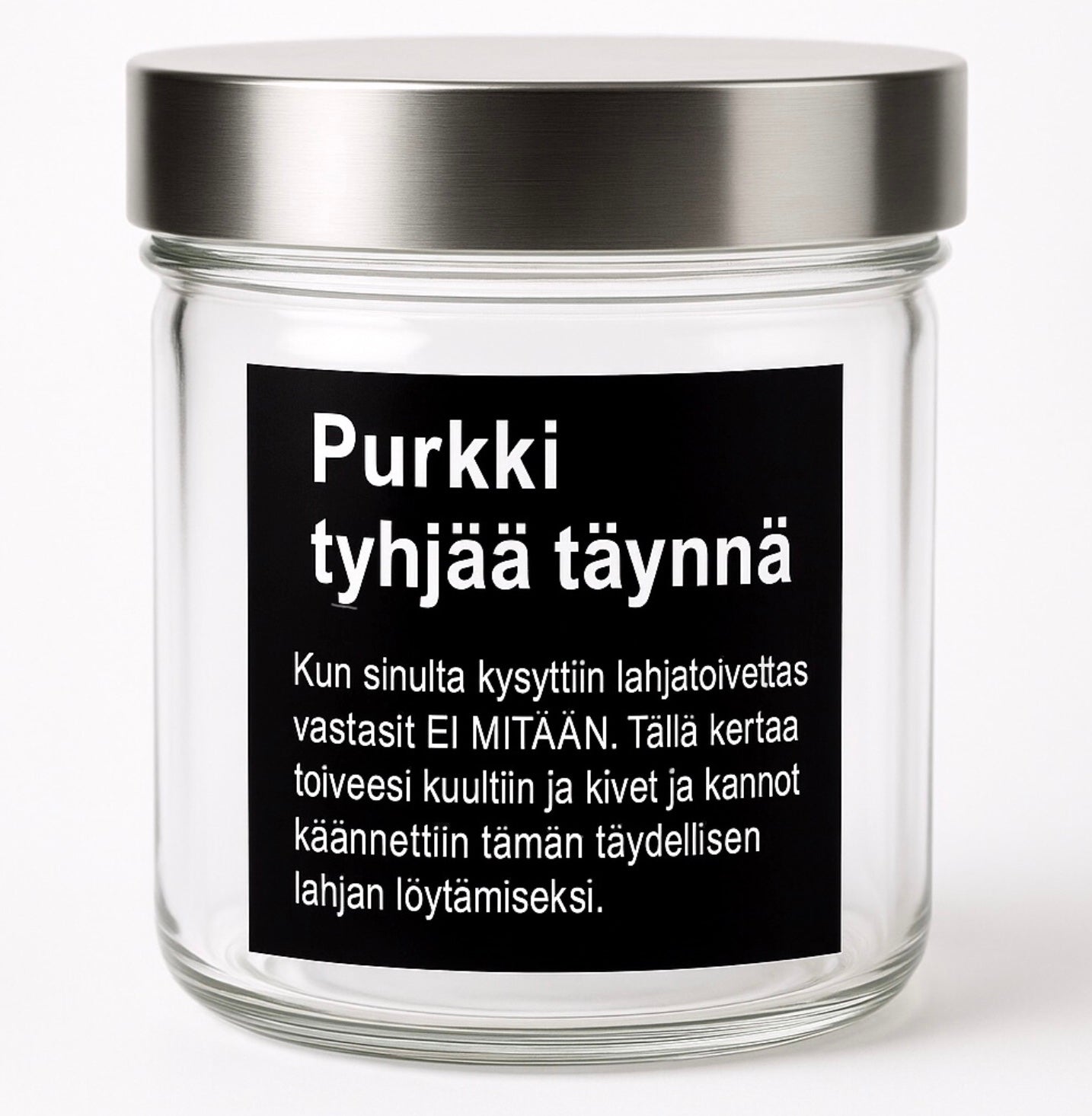 Purkki Tyhjää Täynnä